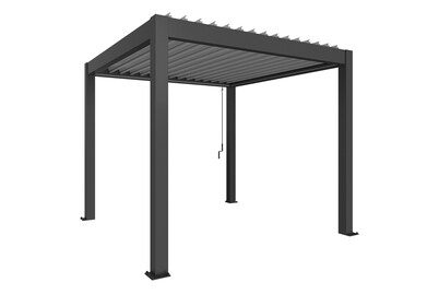 Biohort Pergola Gr. 3 x 3 Dunkelgrau/Silber