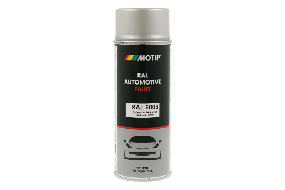 Motip Autospray Automotive Ral 9006 Seidenmatt 400ml