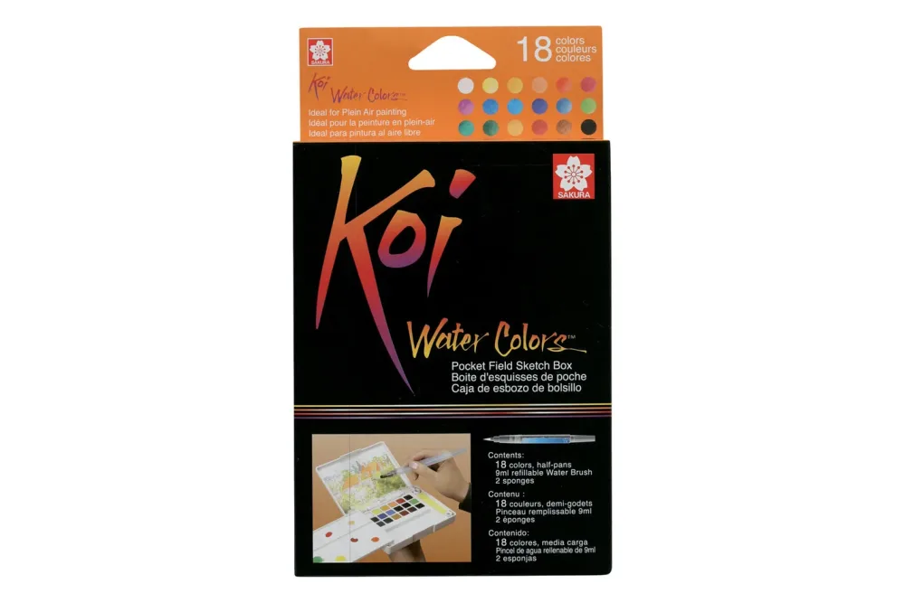 Koi Water Color Sketchbox 18