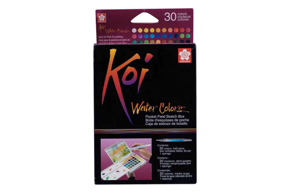 Koi Water Color Sketchbox 30