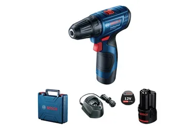 Bosch Professional GSR 120-LI GSR 120-LI Akku-Bohrschrauber 12 V 2.0 Ah Li-Ion inkl. 2. Akku, inkl. Ladegerät, inkl.