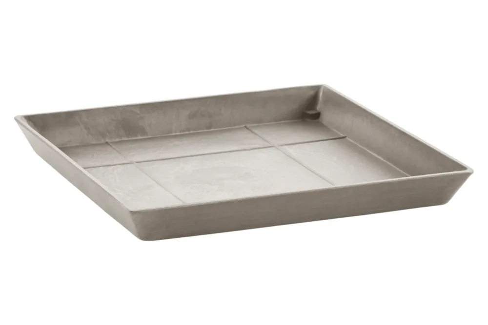 Ecopots Unterteller Taupe | Quadrat | ⌀ 28 cm