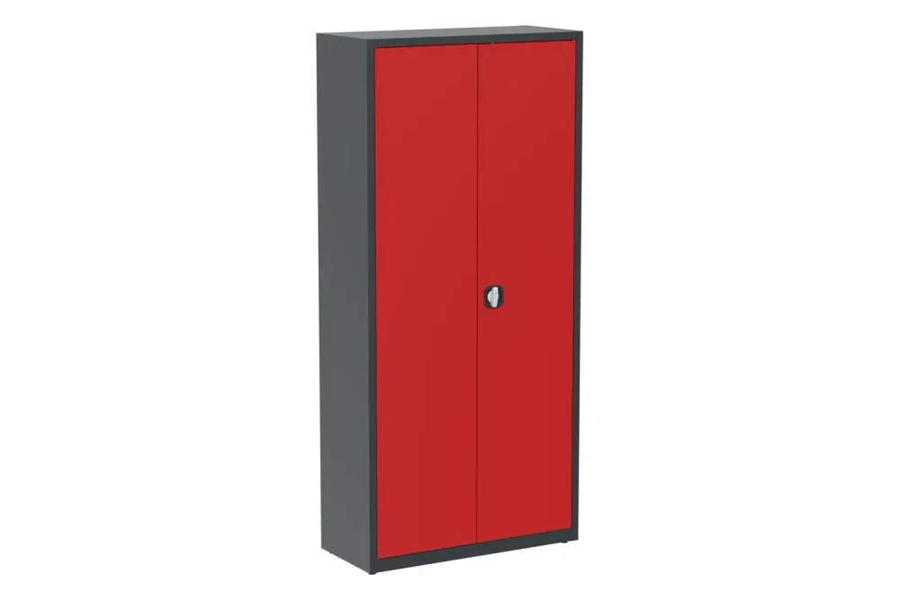 Kocel Odey Materialschrank | 92 x 40 x 180 cm | 4 Regalböden | Traglast: 35 kg pro Boden