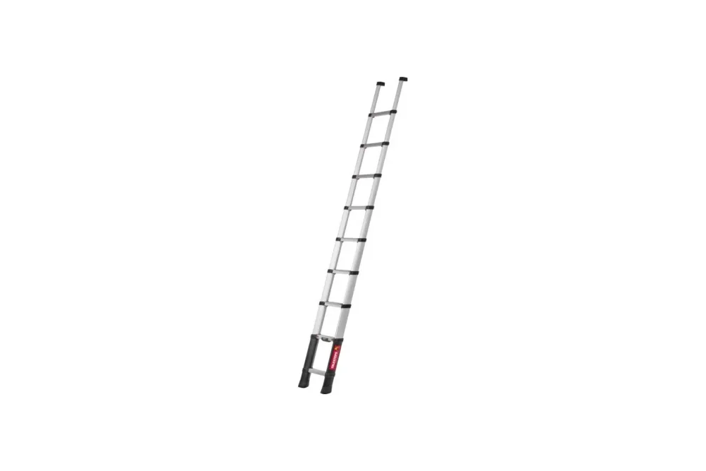 Teleskop-Anlegeleiter PRIME LINE, Standardausführung, 80 mm Stufentiefe, 9 Stufen Telesteps