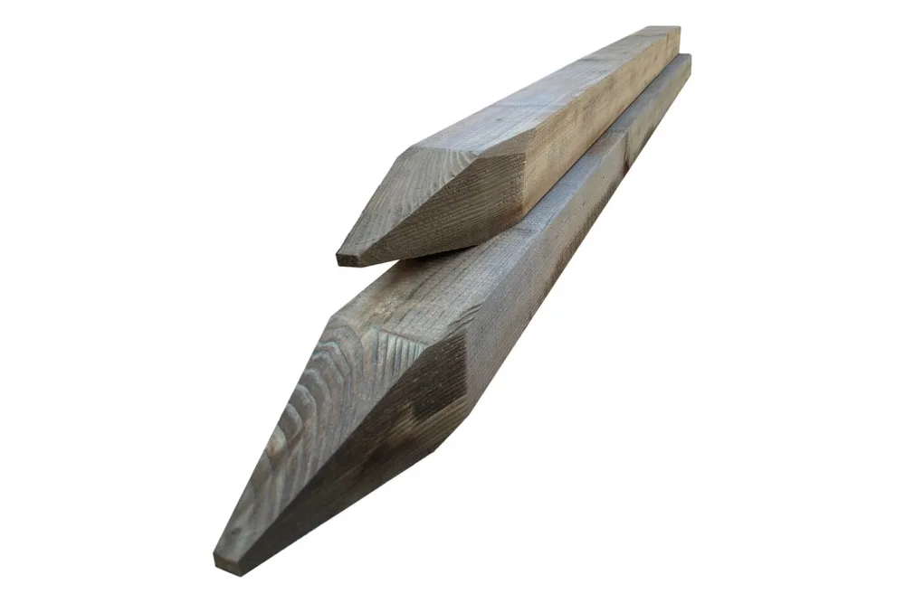 Vierkantpfosten gehobelt kd-braun | 125x9x7 cm