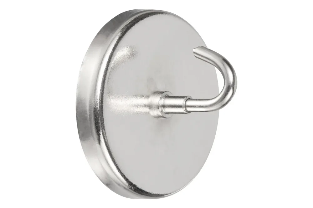 Magnethaken 51mm vernickelt