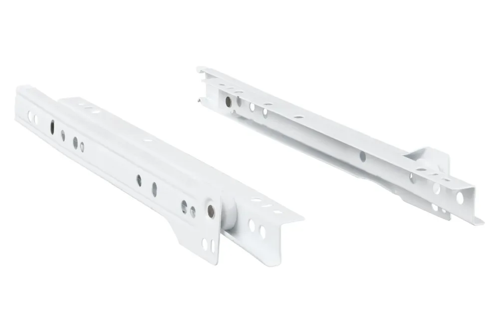 Hettich Rollschubführung FR 302 STA | Stahl | Weiss | 250 mm