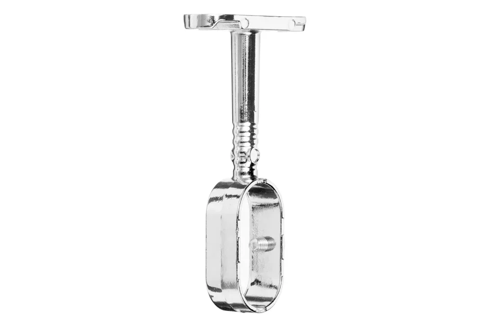 Hettich Schrankrohr-Mittelträger, für Rohrprofil oval 15 x 30 mm, verchromt