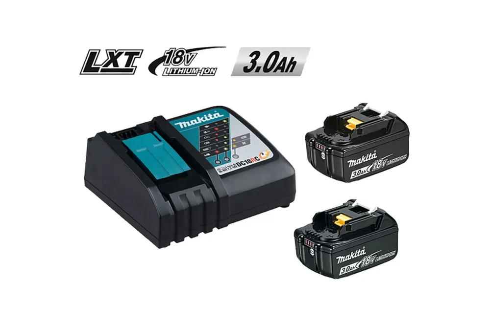 Makita Akku-Starter-Kit Dc18Rc mit 2 Akkus | 18 V | 3 Ah