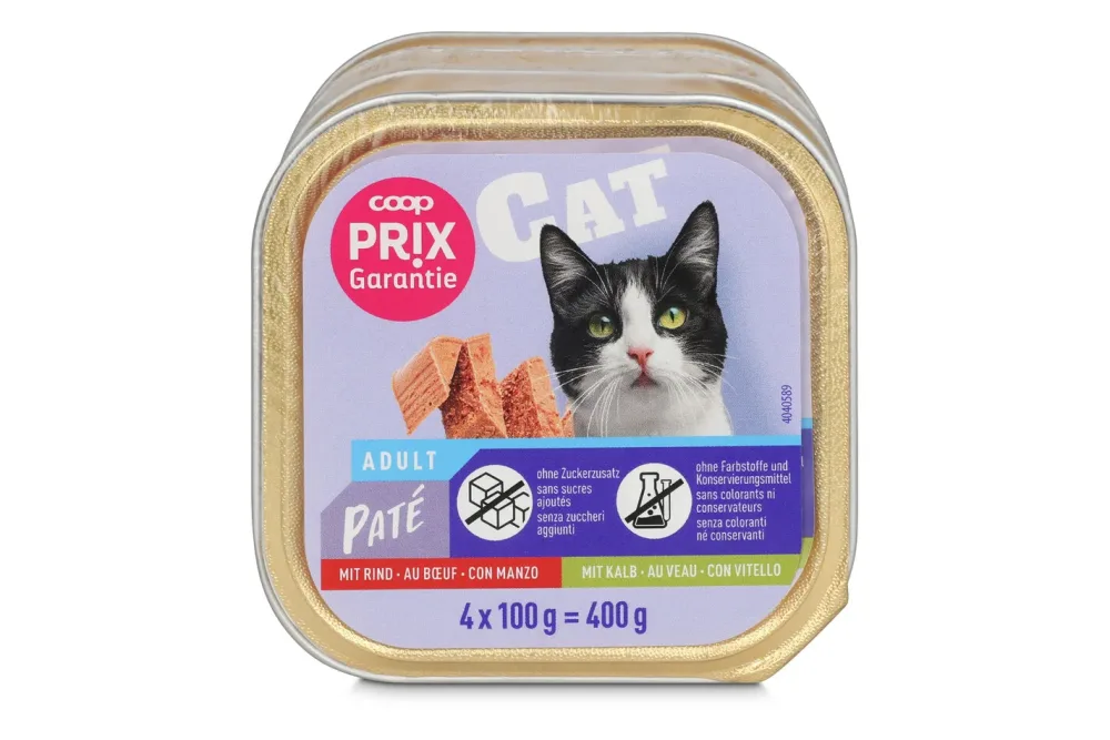 Prix Garantie Cat Rind & Kalb 4x100g