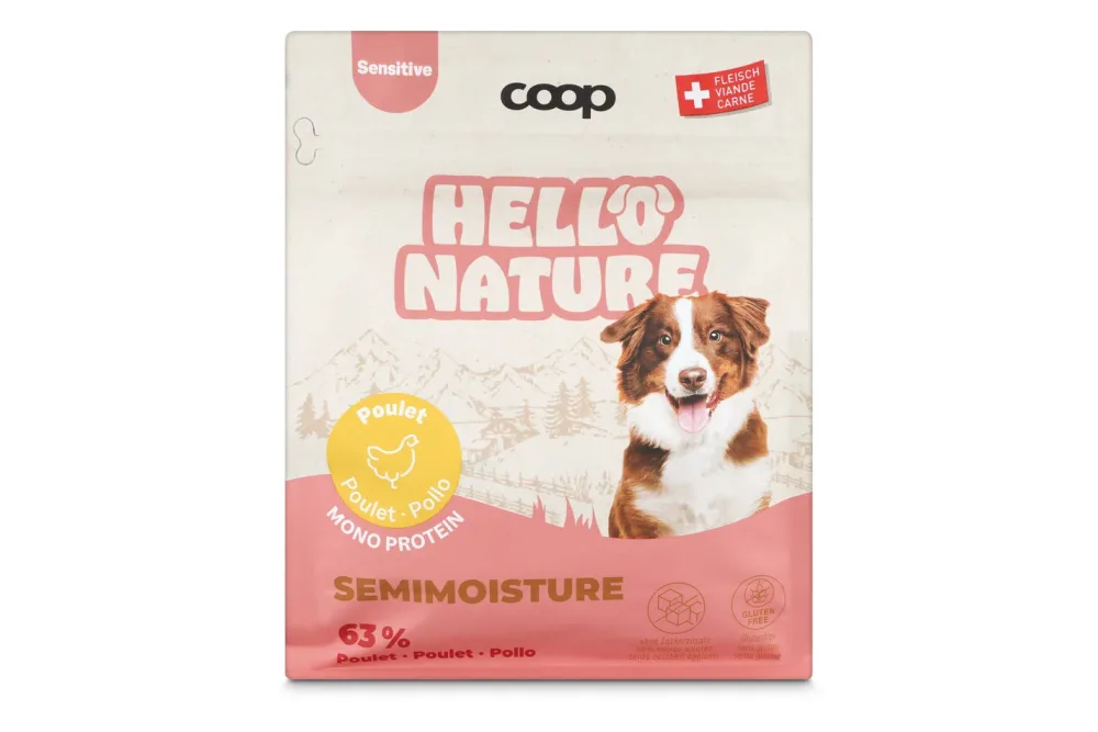 Hello Nature Dog Huhn trocken semimoisture