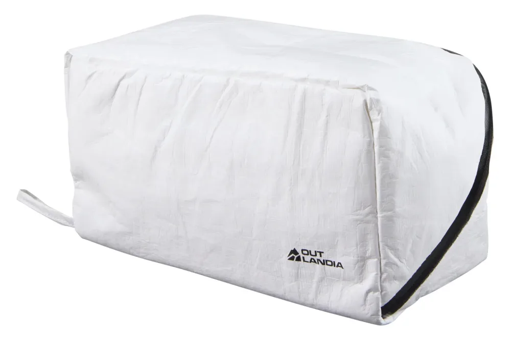 Outlandia Kosmetiktasche Tyvek Weiss