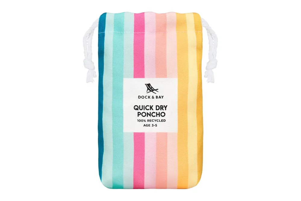 Dock&Bay Kinder-Poncho 3-5 Coastal Candy