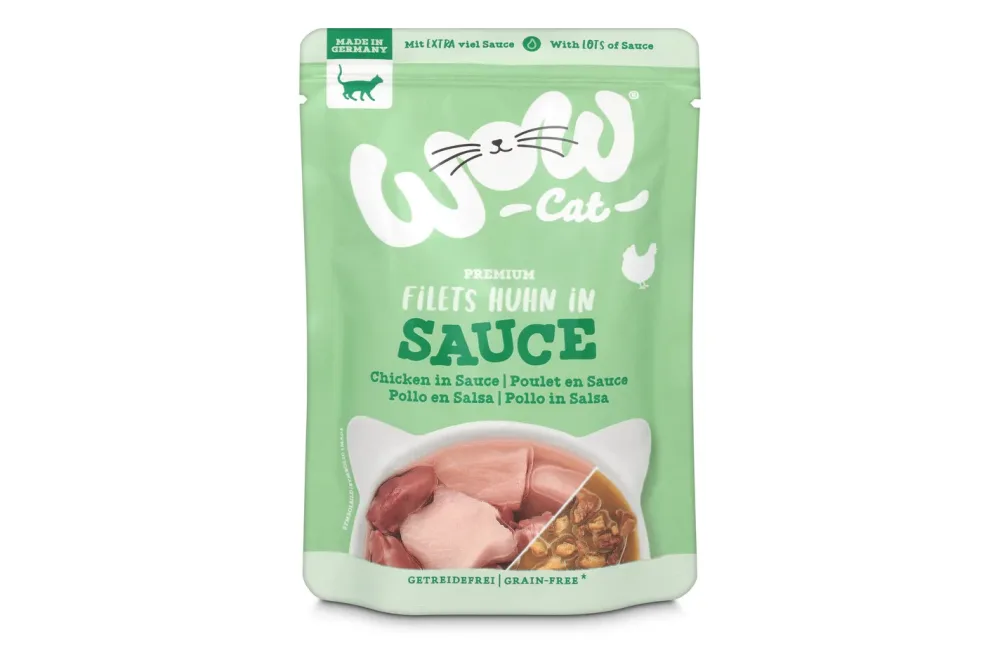 WOW Cat in Sosse 8 x 85 g - Huhn
