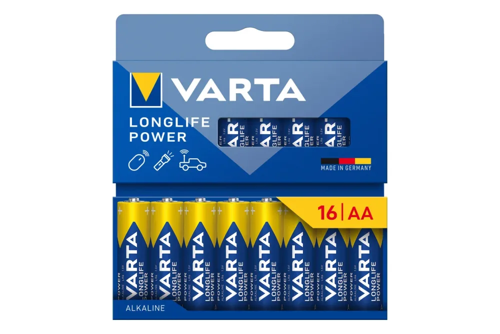 Varta Longlife Power Batterien Aa/Lr6 16 Stück