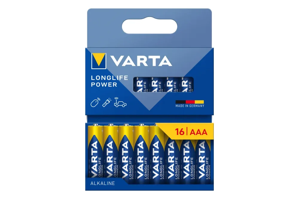 Varta Longlife Power Batterien Aaa/Lr03 16 Stück