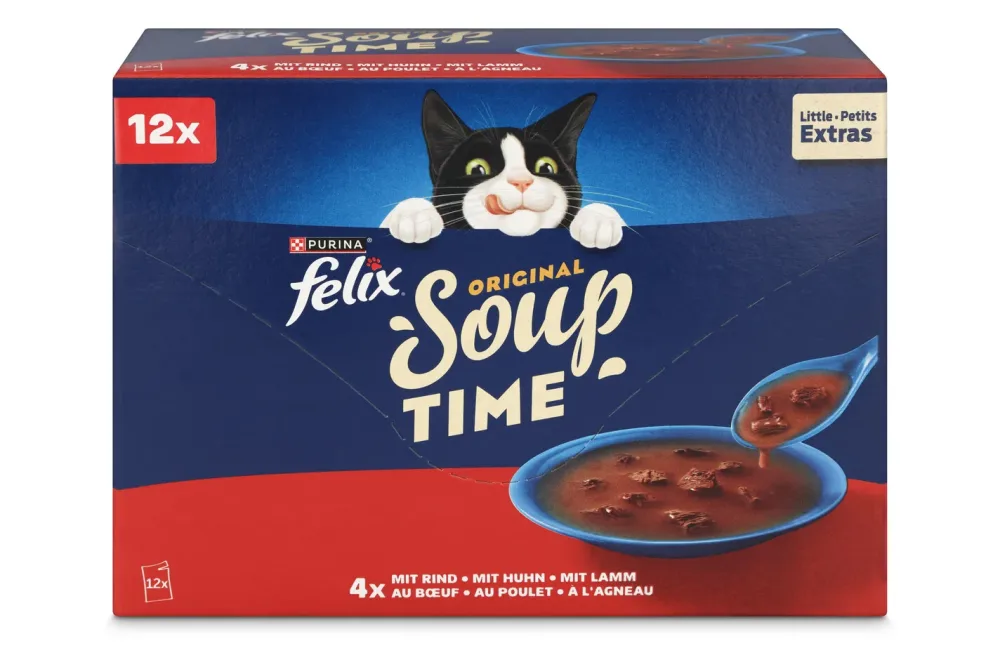 Felix Nassfutter Soup Time Fleisch 12x48g