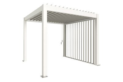 Biohort Lamellenseitenwand für Pergola | 3m Weiss