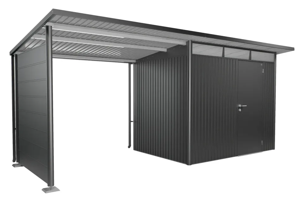 Biohort Seitenwand für Seitendach zu Gerätehaus AvantGarde A2/A6 Dunkelgrau