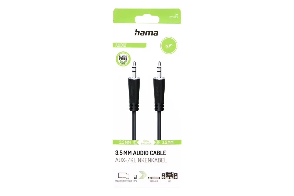 Audiokabel 00205115 | 3 m | Schwarz