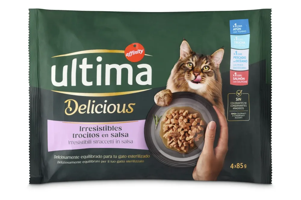 Sparpaket Ultima Delicious Adult Sterilized 96 x 85 g - Fischauswahl