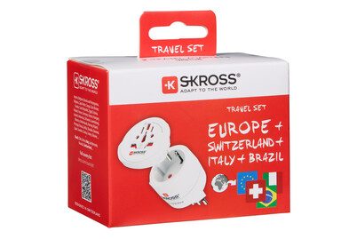 Skross 1.500273C-E Reiseadapter SKROSS - Combo World to Switzerland