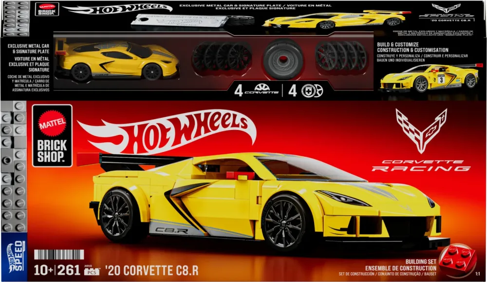 Mattel - Brick Shop Corvette, Multicolor