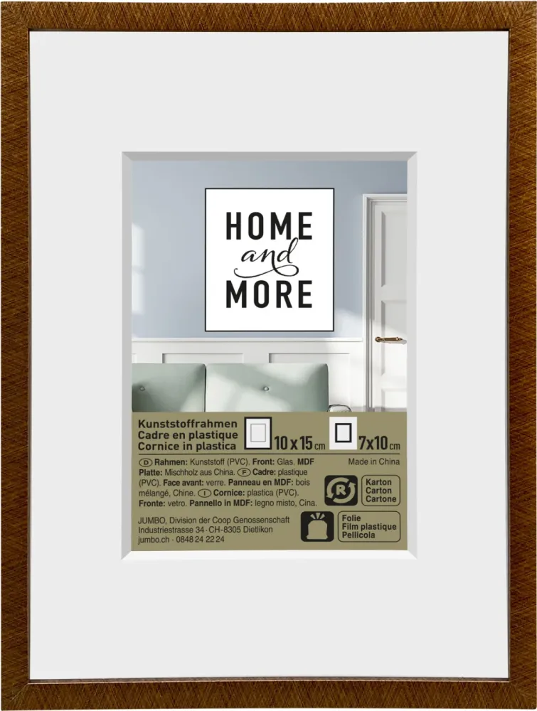 Home and More Kunststoffrahmen L2 | 10 x 15 cm | Bronze