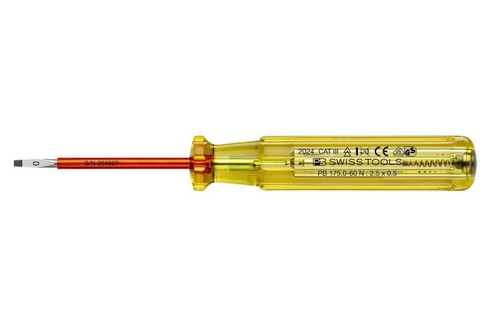 PB Swiss Tools Phasenprüfer PB 175 CN Gr. 0 60 mm VAC VDE