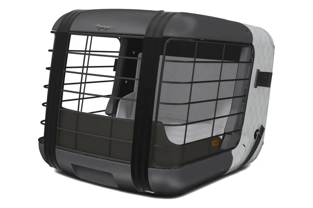 4pets Transportbox Caree anthrazit/ grau