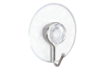 Wenko Saughaken Nickel 4er Set Transparent
