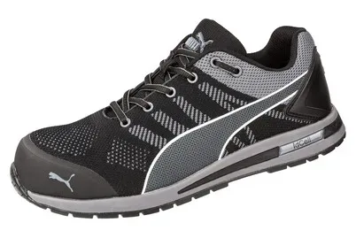 PUMA Elevate Knit Black Low 643160-41 ESD Sicherheitsschuh S1P Schuhgröße (EU): 41 Schwarz, Grau 1 St.