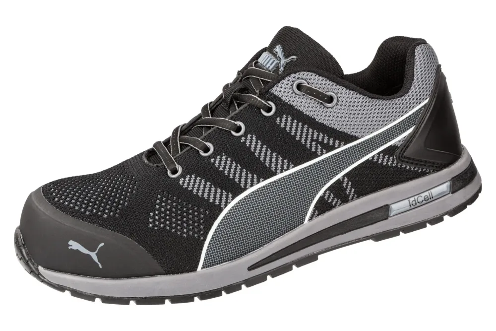 PUMA Elevate Knit Black Low 643160-43 ESD Sicherheitsschuh S1P Schuhgröße (EU): 43 Schwarz, Grau 1 St.