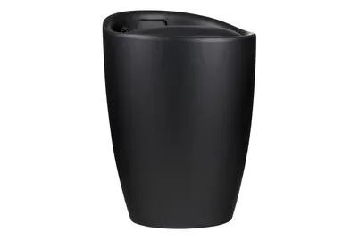 Wäschesammler und Badhocker Candy Black