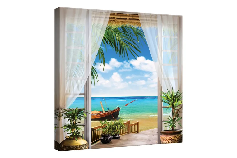 Wandbild 65x65 Beach View