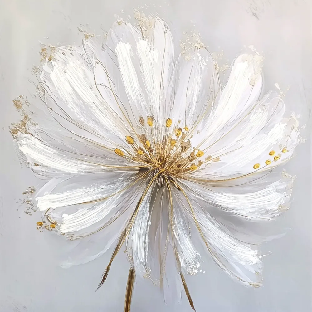 Handpainting 70x70 Flower