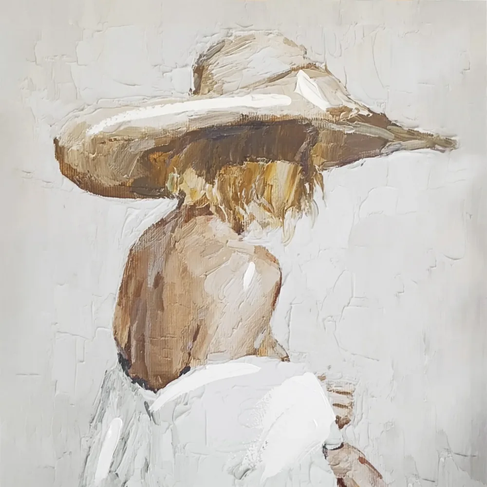 Handpainting 70x70 Woman