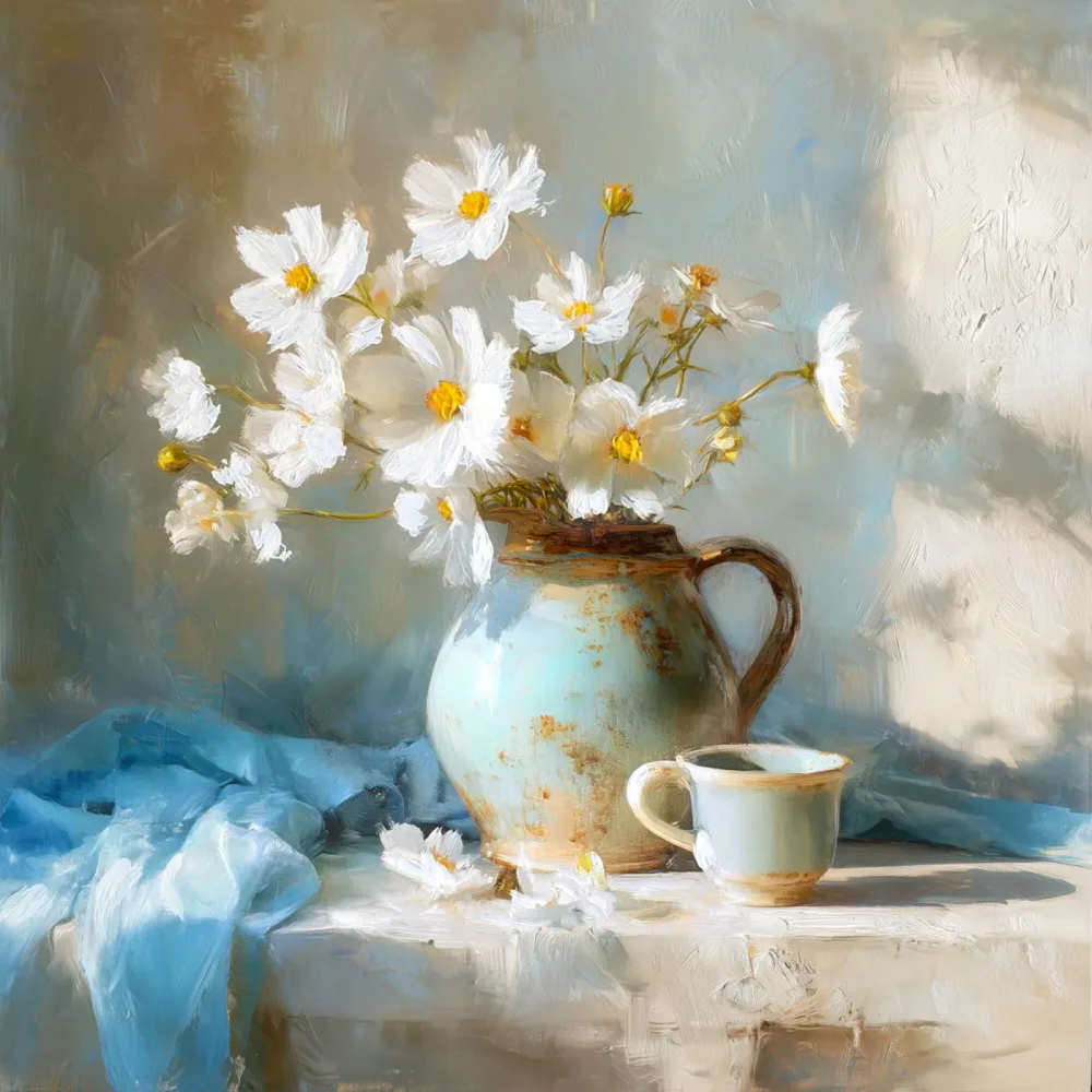 Handpainting 50x50 Flowers
