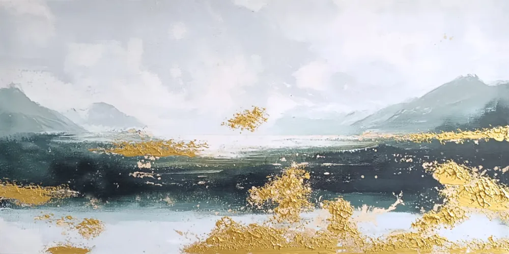 Handpainting 50x100 Mountains