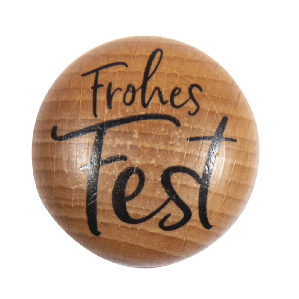 Stempel Frohes Fest, 3cm ø