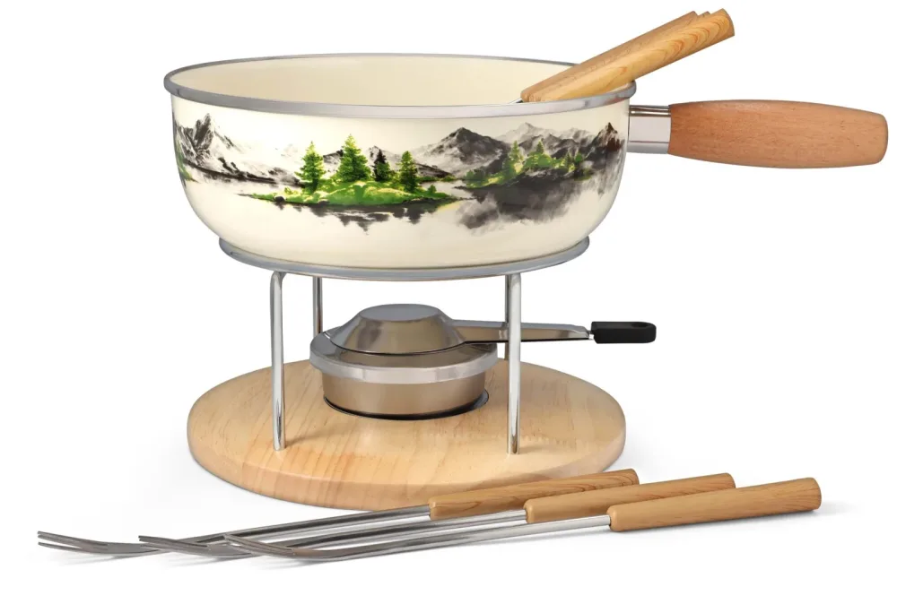 Nouvel Fondue-Set Bergsee 9-teilig