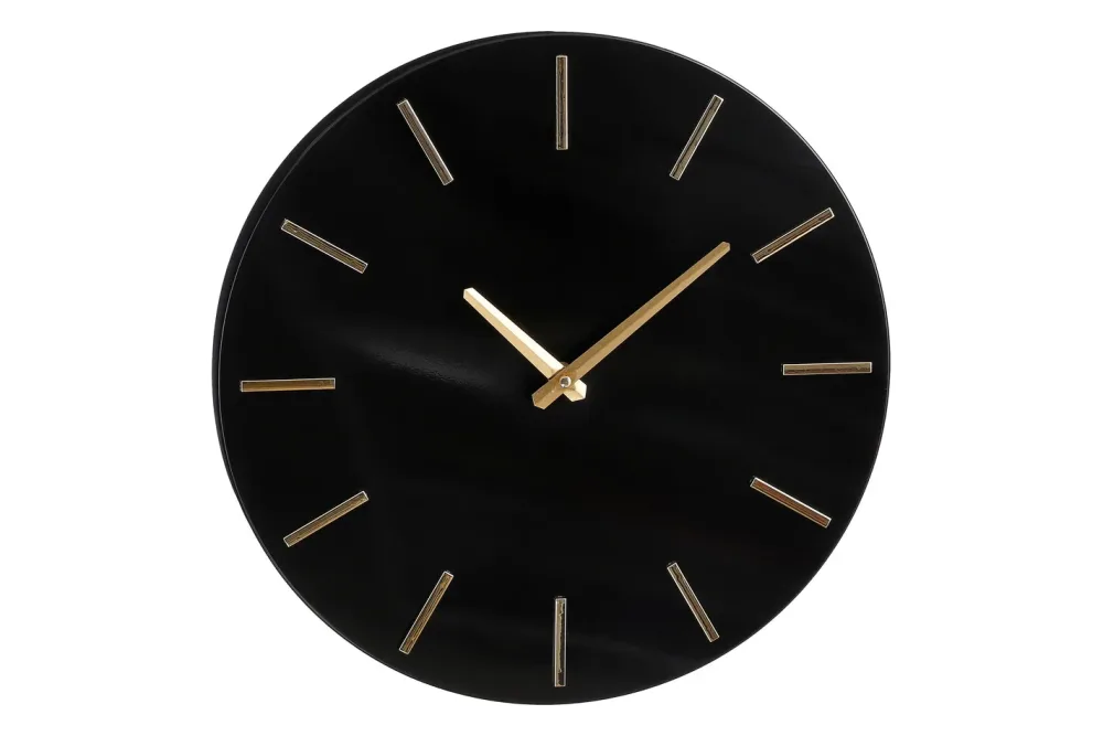 Wanduhr Ø 35.5cm schwarz Brixen