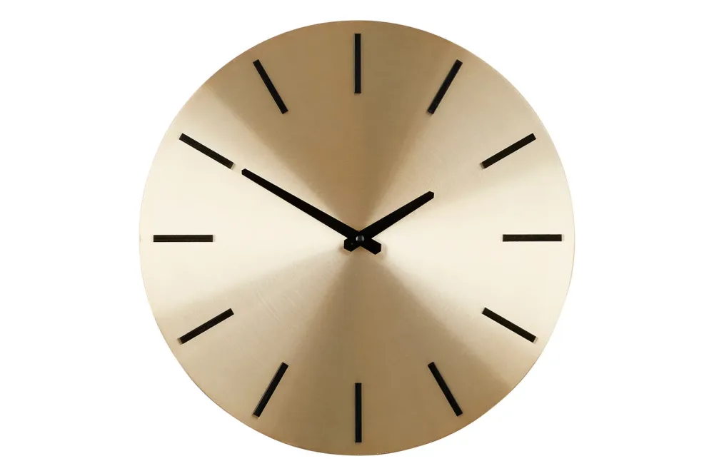 Wanduhr Ø 35.5cm gold Brixen