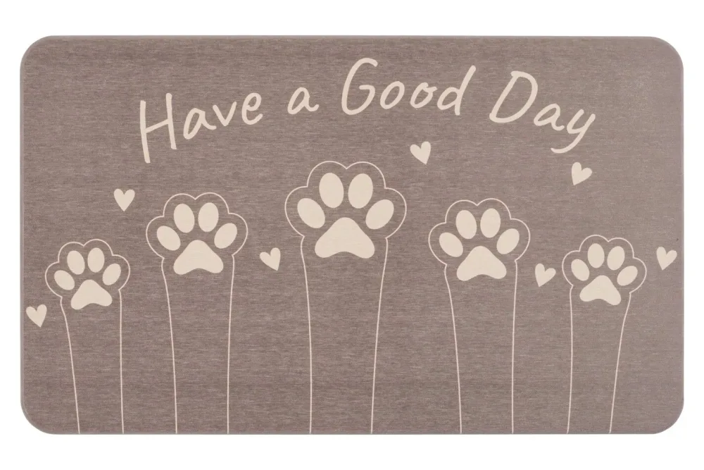 Wenko Haustiermatte Good Day | 50 x 30 cm | Taupe