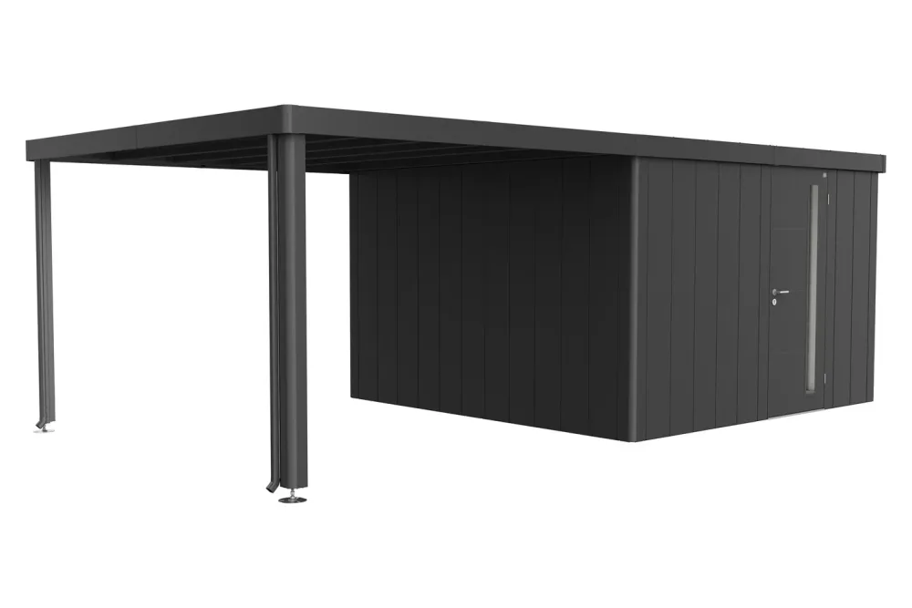 Biohort Seitendach für Gerätehaus Neo 4A/4B/4C/4D Dunkelgrau