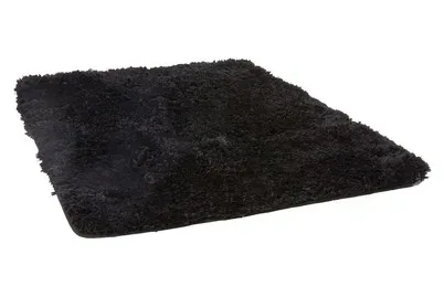 Badematte Microfaser Schwarz | 70 × 50 cm