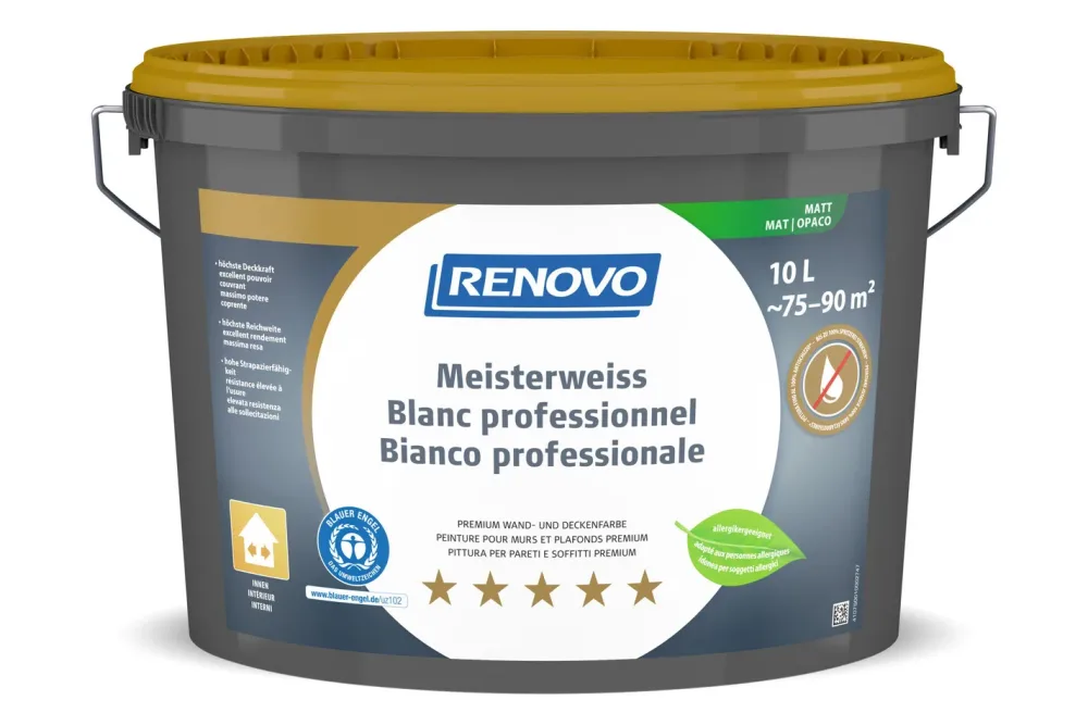 Renovo Meisterweiss spritzfrei | 10 l | Matt