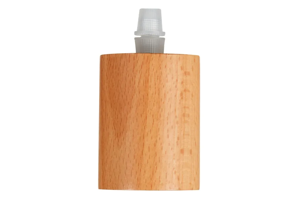 LeuchtenDirekt Lampenfassung E27 Holz Natur | ⌀ 5 cm | 60 W
