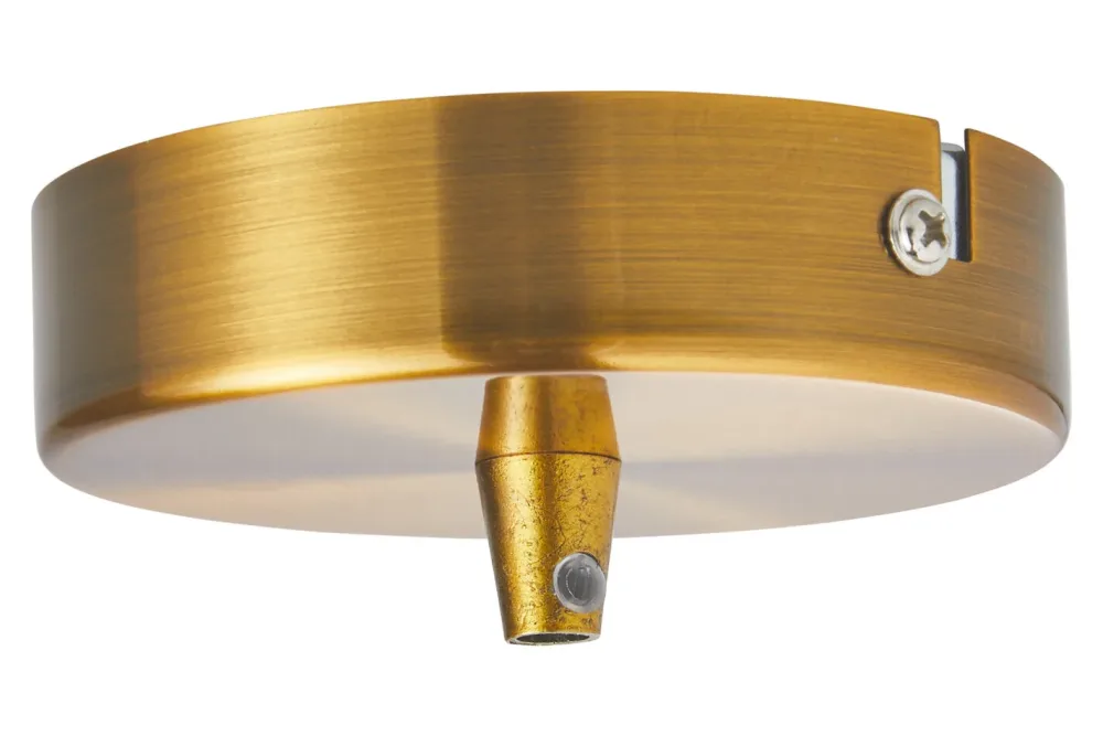 LeuchtenDirekt Decken-Baldachin Metall Gold | ⌀ 10 cm