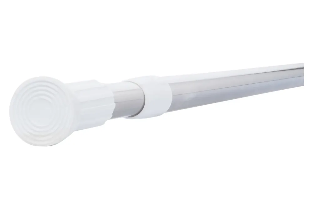 MSV Ausziehbare Duschvorhangstange Edelstahl | 110-200 cm